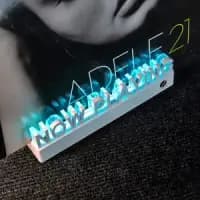 vinyl record display shelf with led backlight