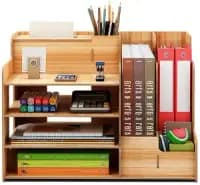 wooden desk organizer