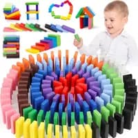 wooden domino blocks set for kids