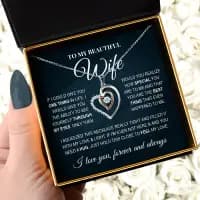 pure silver luxe heart necklace gift set