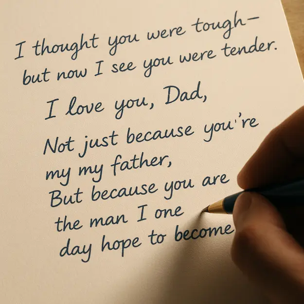 I Thought You Were Tough — But Now I See You Were Tender