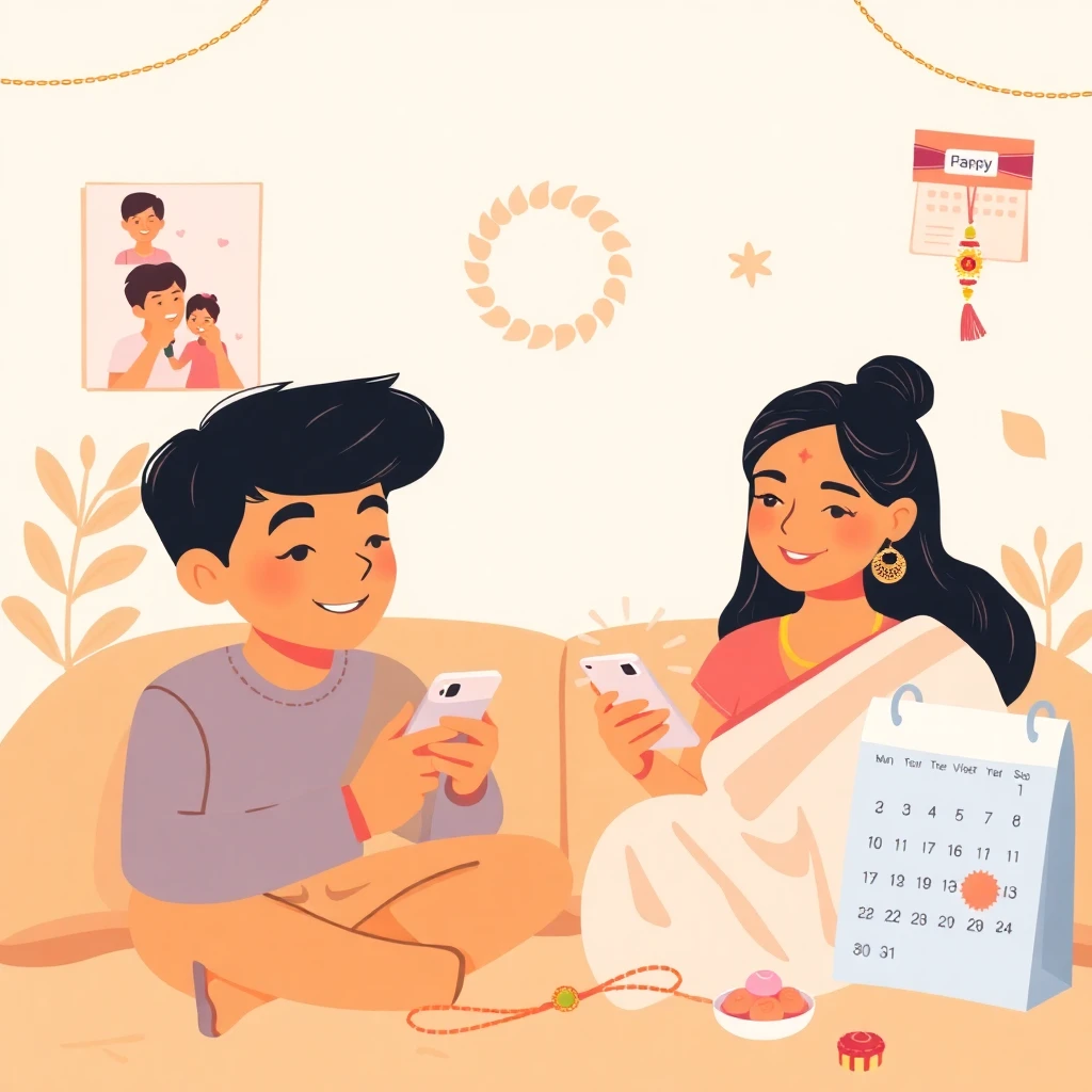 Stay connected via online channels all year while waiting for rakshabandhan